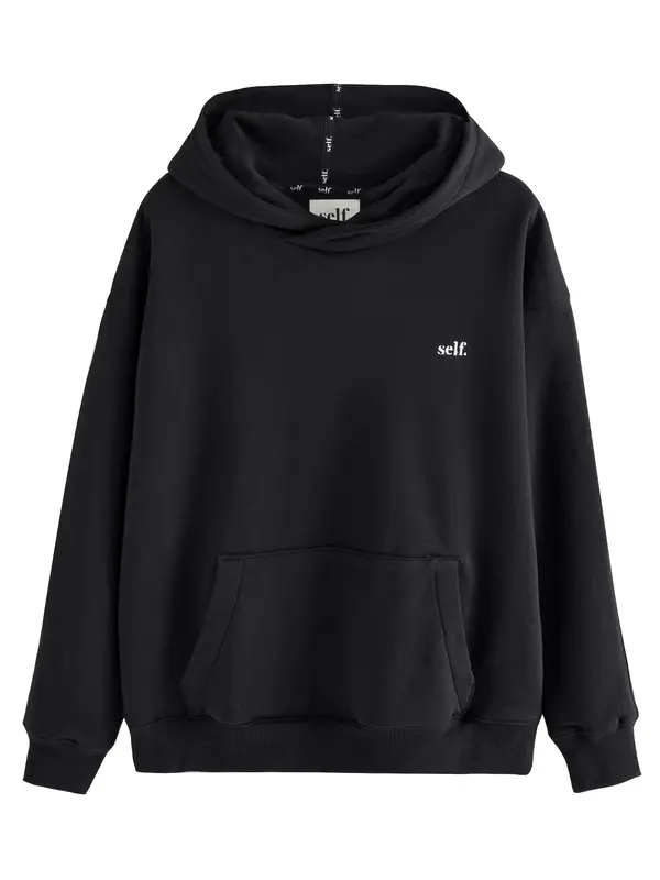 self. self. Sweater majica  crna