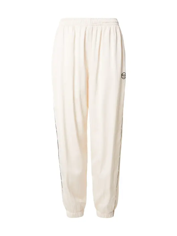 Sergio Tacchini Sergio Tacchini Hlače 'Metropolitan'  ecru/prljavo bijela / crna