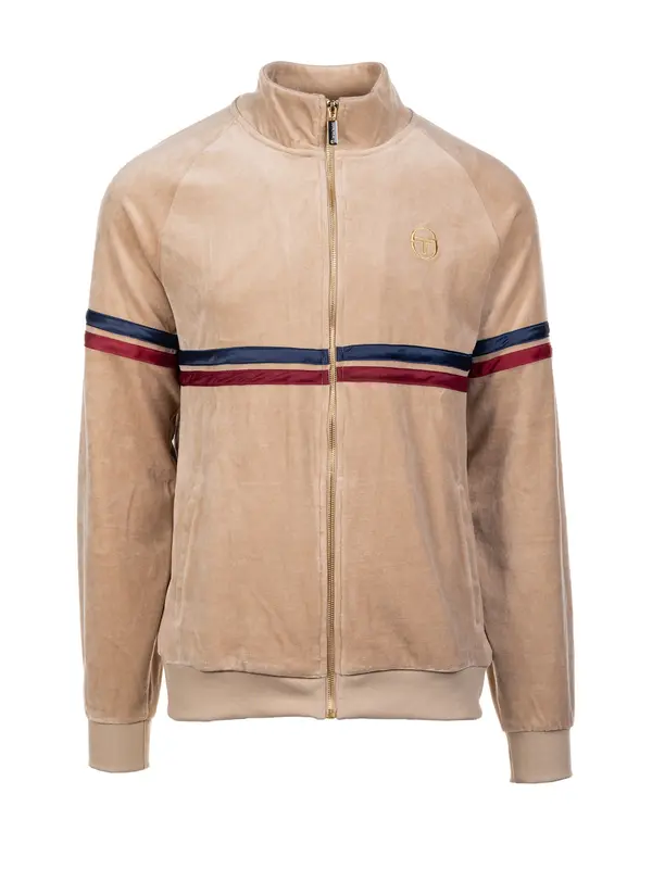 Sergio Tacchini Sergio Tacchini Jakna za vježbanje 'Orion Luxe'  bež / mornarsko plava / crvena