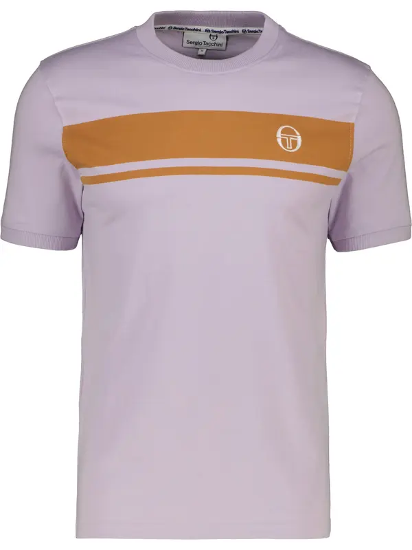 Sergio Tacchini Sergio Tacchini Majica 'Master'  smeđa / lila / bijela