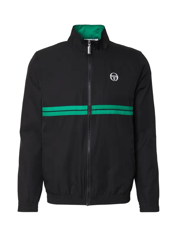 Sergio Tacchini Sergio Tacchini Prijelazna jakna 'DINO'  zelena / crna / bijela