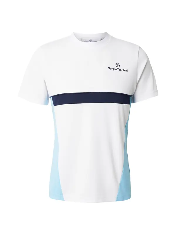 Sergio Tacchini Sergio Tacchini Tehnička sportska majica 'Granada'  mornarsko plava / svijetloplava / bijela