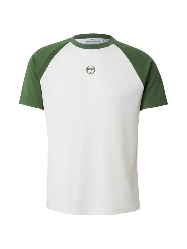 Sergio Tacchini Sergio Tacchini Tehnička sportska majica 'Rispecchio'  boja pijeska / zelena