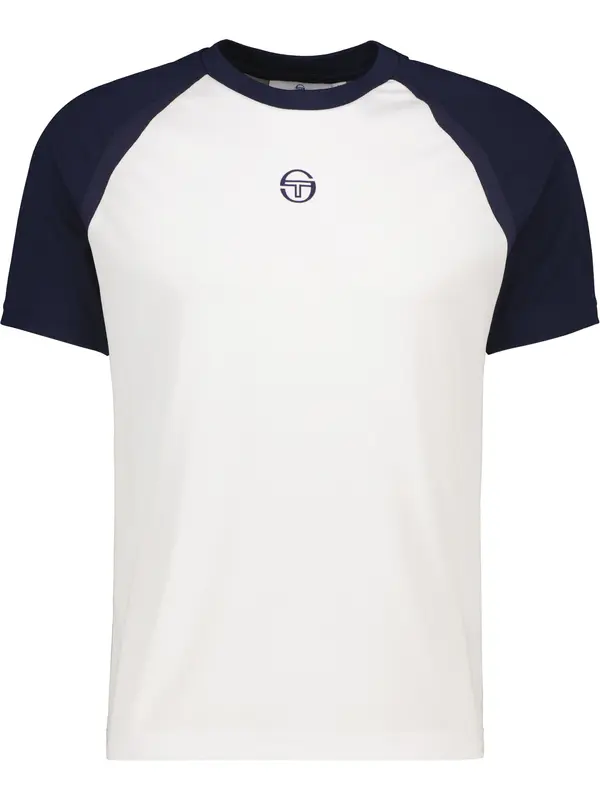 Sergio Tacchini Sergio Tacchini Tehnička sportska majica 'Rispecchio'  morsko plava / bijela
