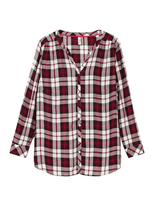 sheego SHEEGO Bluza  burgund / pastelno crvena / crna / bijela