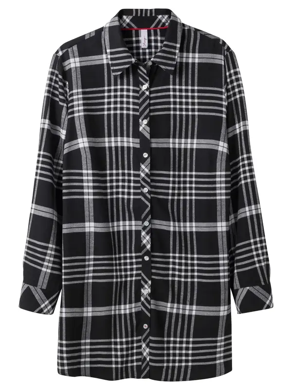 sheego SHEEGO Bluza  crna / bijela