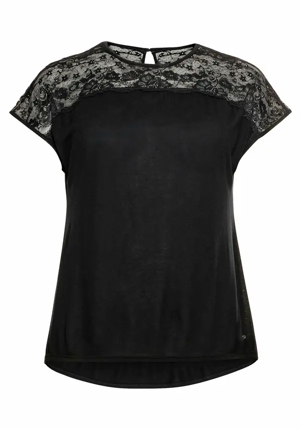sheego SHEEGO Bluza  crna