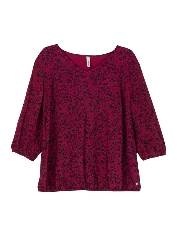 SHEEGO SHEEGO Bluza  ljubičasto crvena / crna