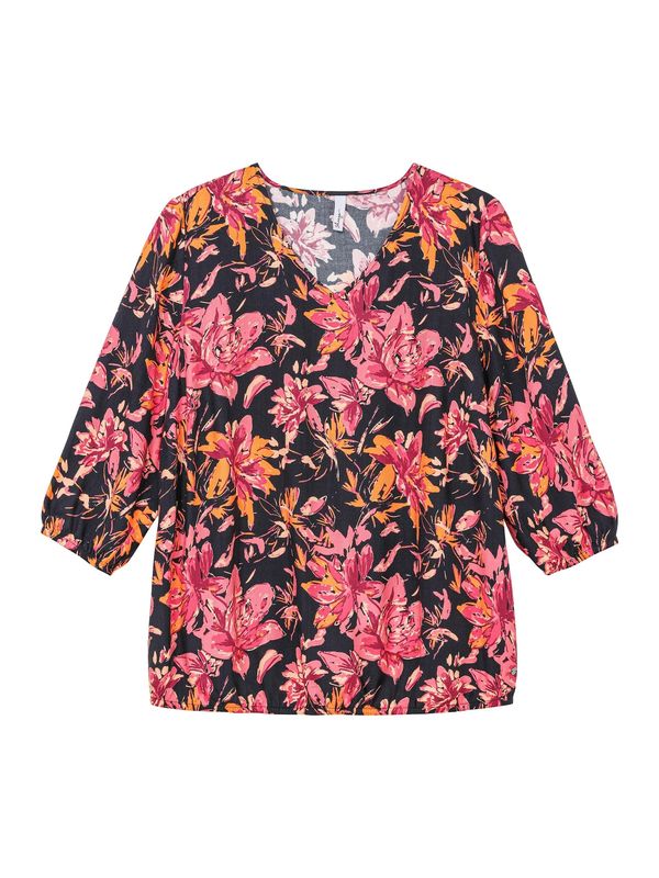 SHEEGO SHEEGO Bluza  narančasta / prljavo roza / tamno roza / crna