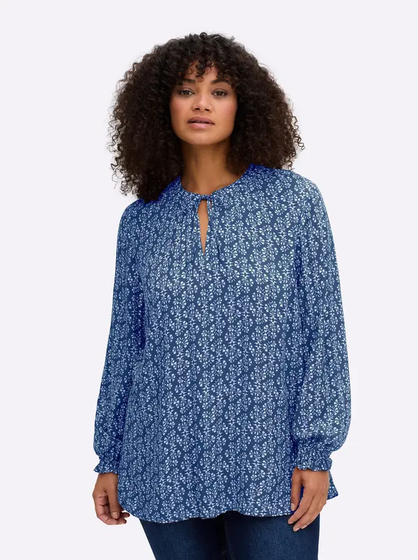 SHEEGO SHEEGO Bluza  plava / bijela