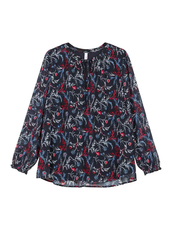 sheego SHEEGO Bluza  plava / rosé / tamno crvena