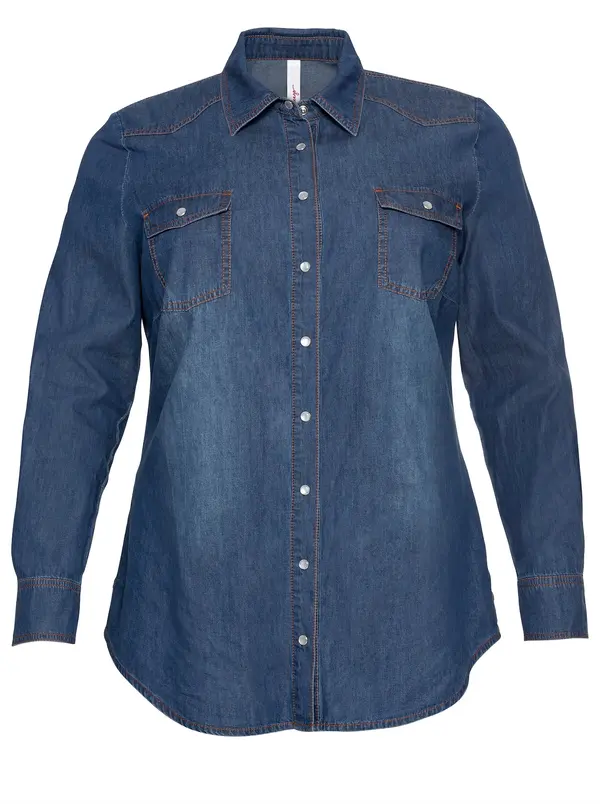 sheego SHEEGO Bluza  plavi traper