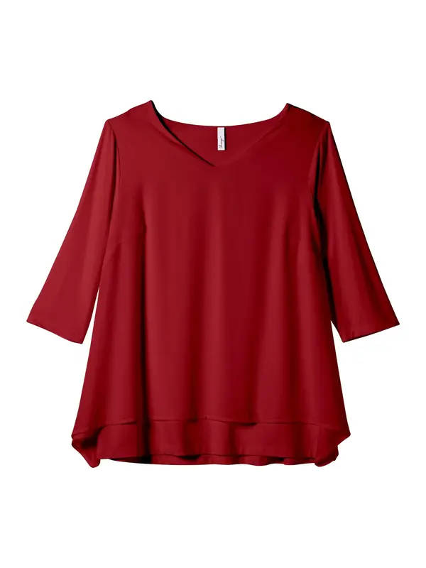 sheego SHEEGO Bluza  rubin crvena