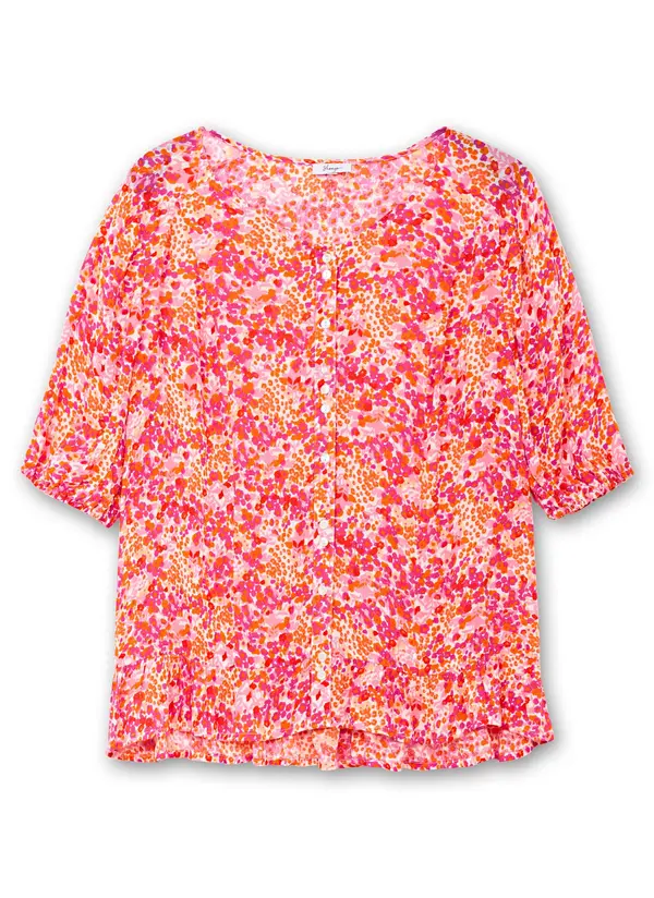 sheego SHEEGO Bluza  svijetlobež / narančasta / roza / rosé