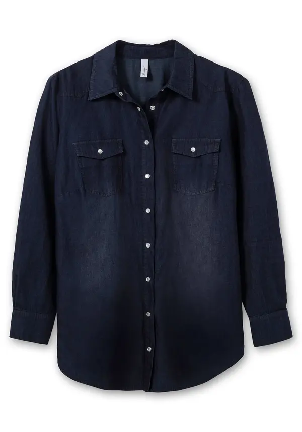 sheego SHEEGO Bluza  tamno plava