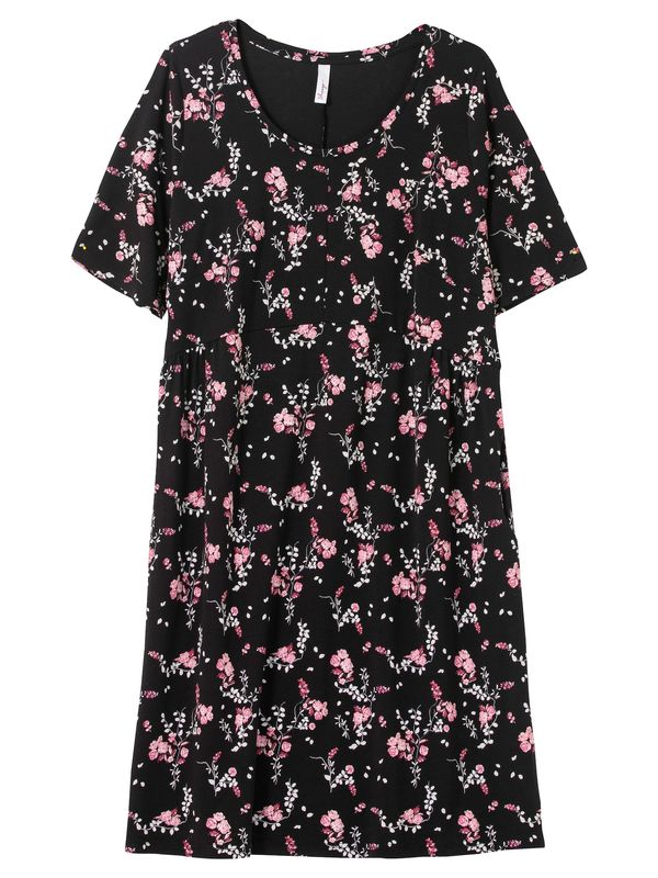 SHEEGO SHEEGO Haljina  pastelno zelena / svijetloroza / tamno roza / crna