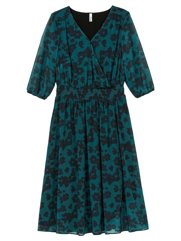 SHEEGO SHEEGO Haljina  tamno zelena / crna