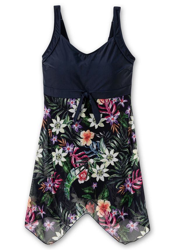 SHEEGO SHEEGO Haljina za kupanje  mornarsko plava / menta / tamno ljubičasta / tamno roza