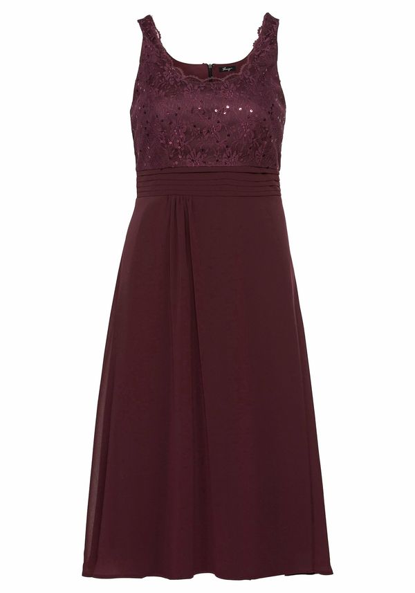 SHEEGO SHEEGO Koktel haljina  boja vina