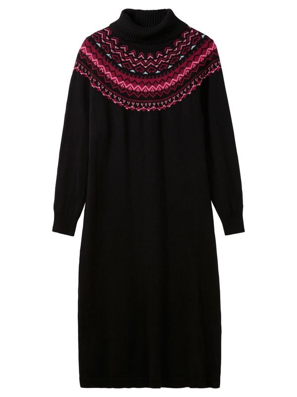 SHEEGO SHEEGO Pletena haljina  malina / prljavo roza / crna / bijela
