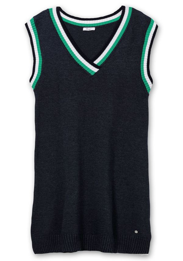 SHEEGO SHEEGO Pletena haljina  tamno plava / zelena / bijela