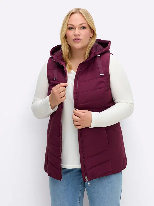 sheego SHEEGO Prsluk  burgund