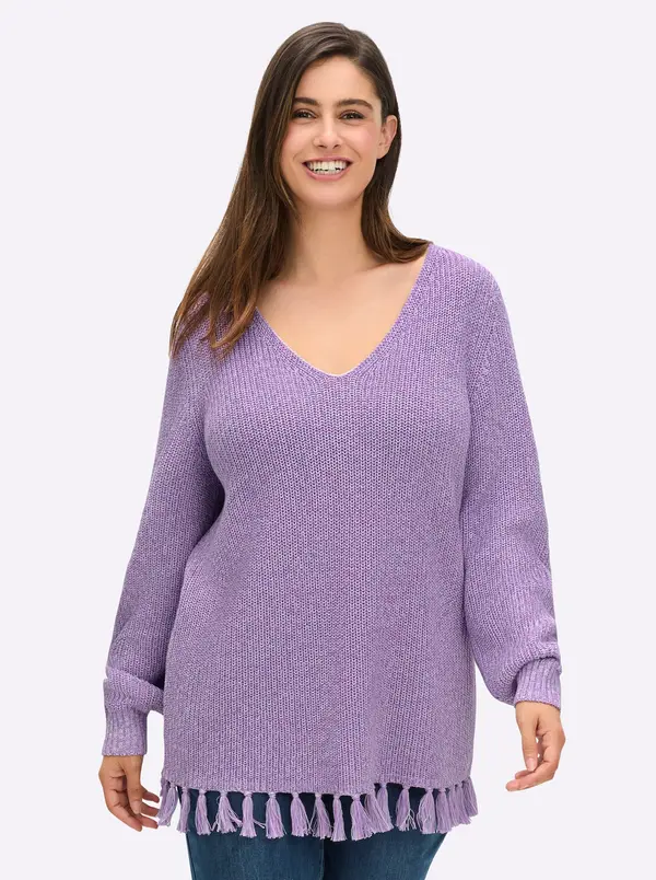 sheego SHEEGO Pulover  lavanda