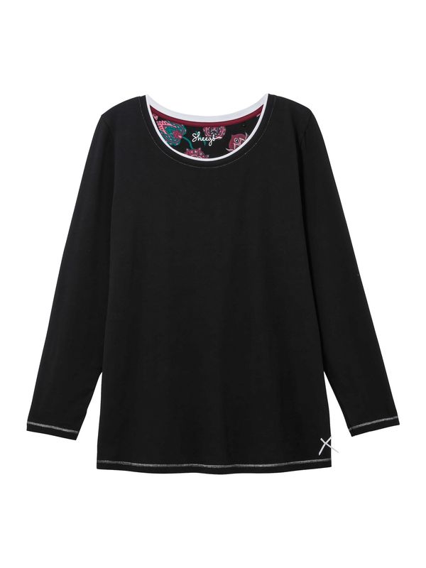 SHEEGO SHEEGO Spavaćica  crna / bijela