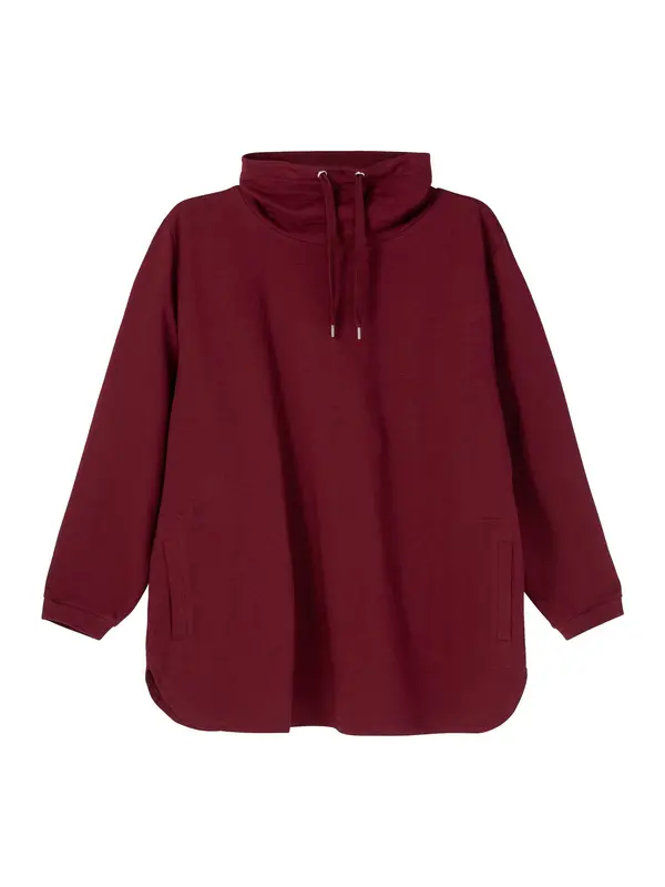 sheego SHEEGO Sweater majica  boja vina
