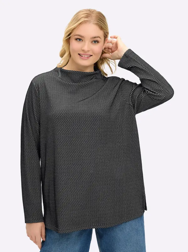SHEEGO SHEEGO Sweater majica  crna