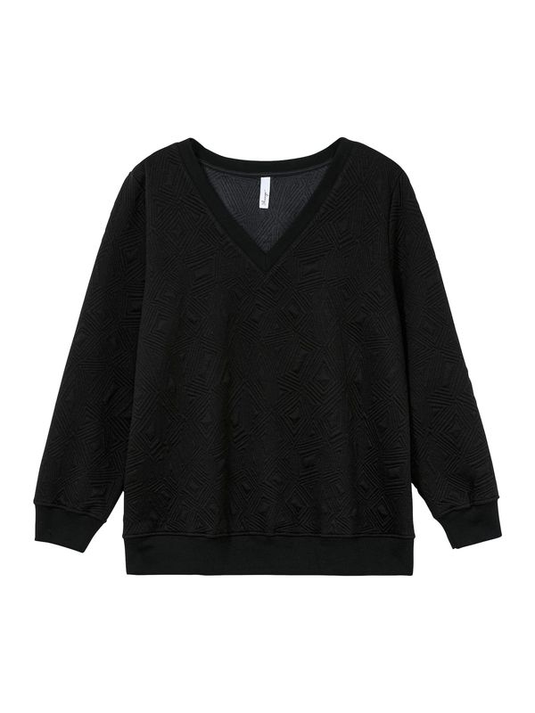 SHEEGO SHEEGO Sweater majica  crna