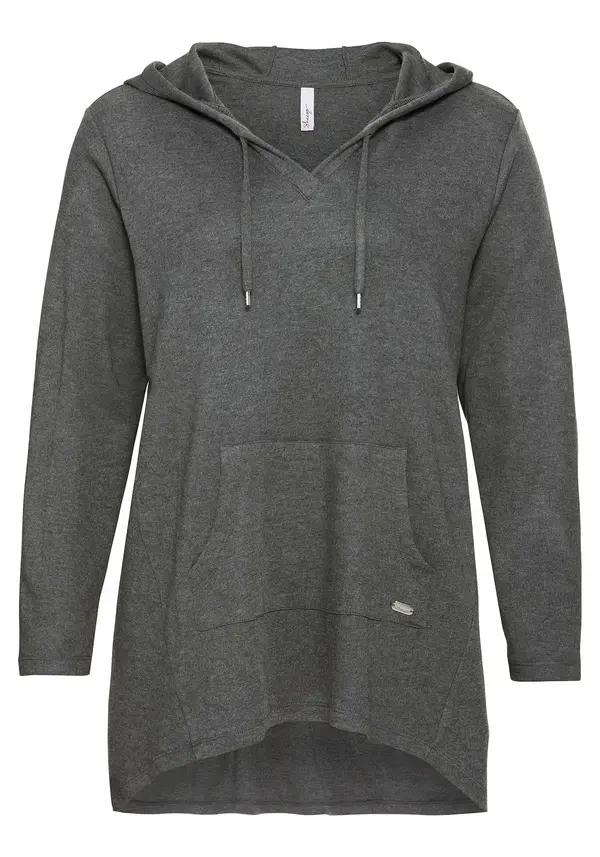 sheego SHEEGO Sweater majica  siva melange