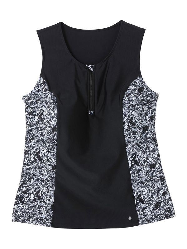 SHEEGO SHEEGO Tankini top  crna / bijela