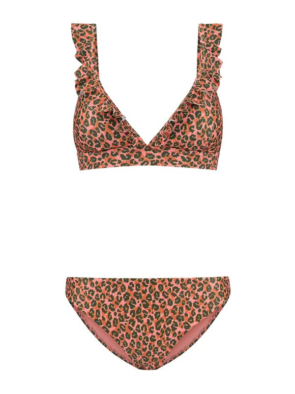 Shiwi Shiwi Bikini 'BOBBY'  neonsko žuta / svijetloroza / hrđavo crvena / crna