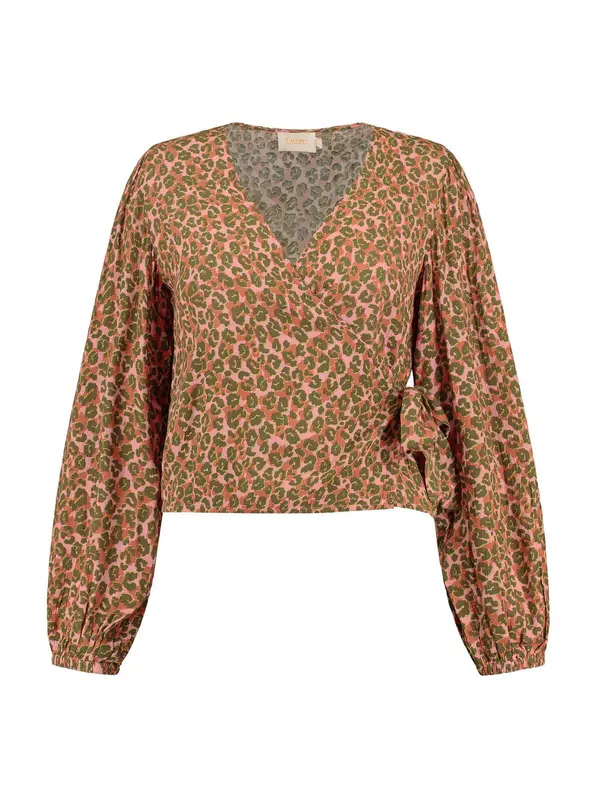 Shiwi Shiwi Bluza 'CAPRI'  maslinasta / ciglasto crvena / svijetloroza