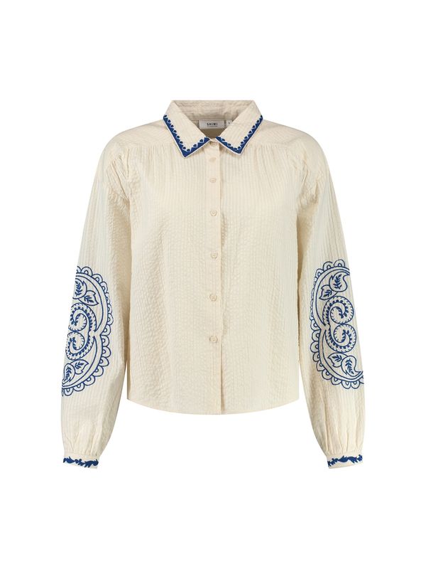 Shiwi Shiwi Bluza 'ELODIE'  plava / prljavo bijela