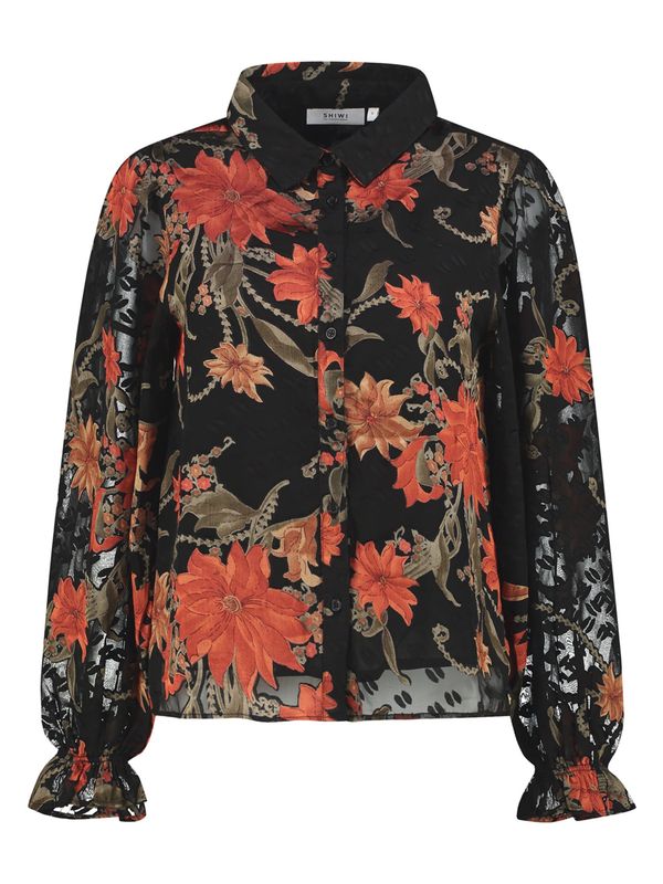 Shiwi Shiwi Bluza  kaki / narančasta / narančasto crvena / crna