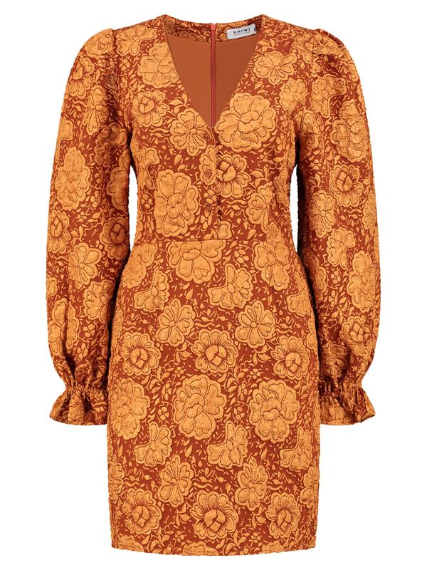 Shiwi Shiwi Haljina  smeđa / narančasta