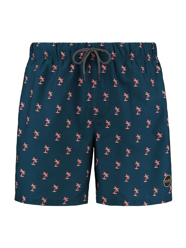 Shiwi Shiwi Kupaće hlače 'Palmtree'  petrol / losos