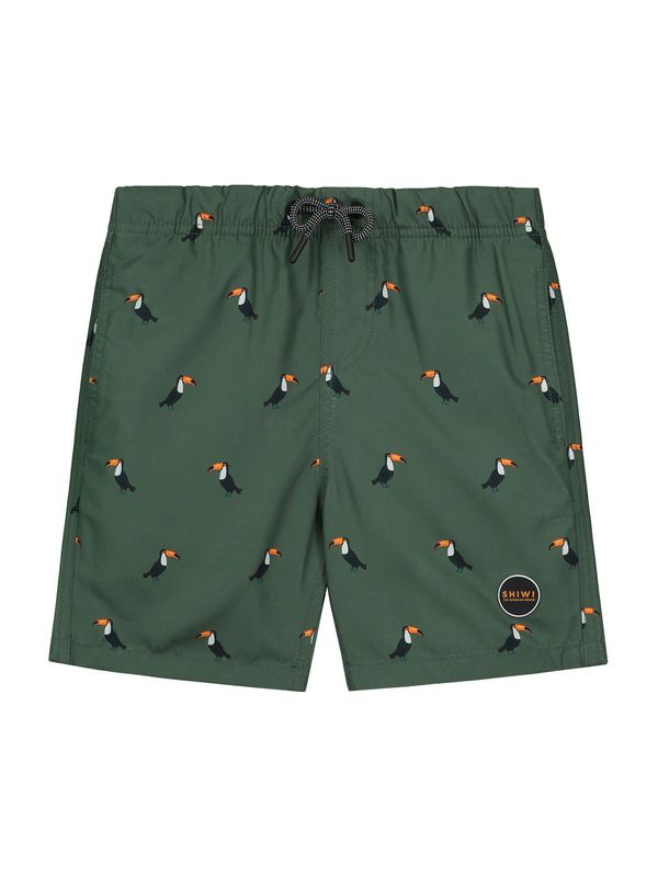 Shiwi Shiwi Kupaće hlače 'Tucan'  kaki / narančasta / crna / bijela