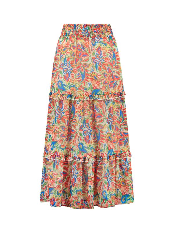 Shiwi Shiwi Suknja 'Grace'  svijetloplava / narančasta / crvena / prljavo bijela
