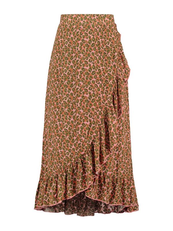 Shiwi Shiwi Suknja 'LOMBOK'  maslinasta / ciglasto crvena / svijetloroza