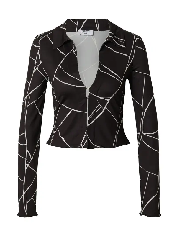SHYX SHYX Bluza 'Galina'  svijetlosiva / crna