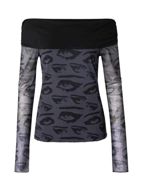 SHYX SHYX Bluza  siva / crna