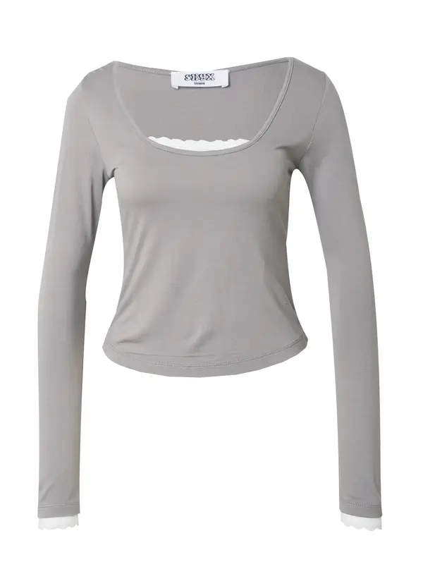 SHYX SHYX Majica 'Caro'  tamo siva / bijela