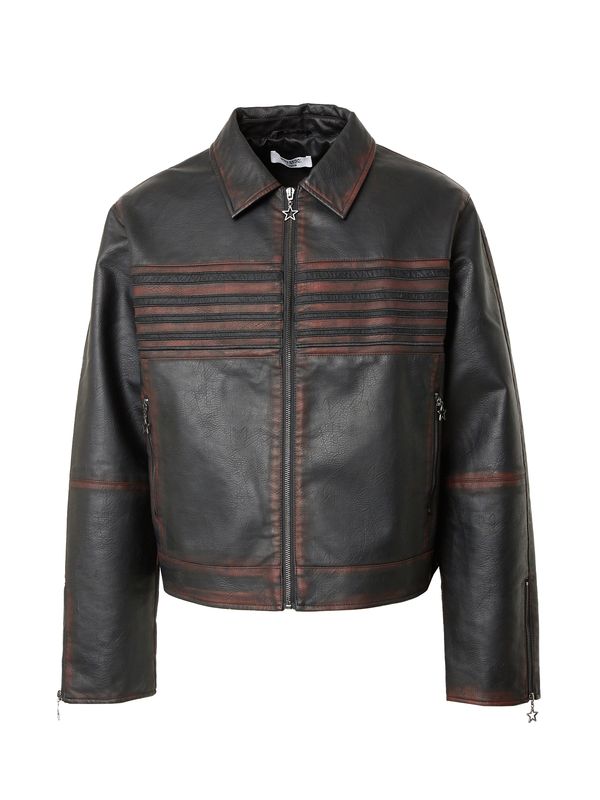 SHYX SHYX Prijelazna jakna  hrđavo crvena / crna