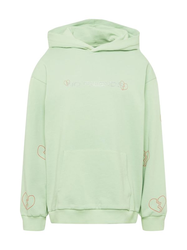 SHYX SHYX Sweater majica 'Biba'  svijetlozelena / crvena / srebro