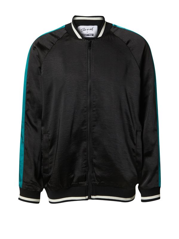 Sinned x ABOUT YOU Sinned x ABOUT YOU Prijelazna jakna 'Orlando'  smaragdno zelena / crna / bijela