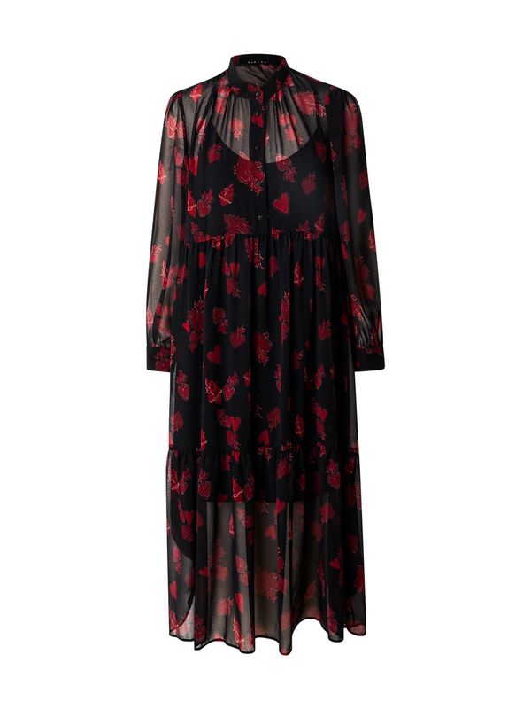 Sisley Sisley Haljina  crvena / crna / bijela