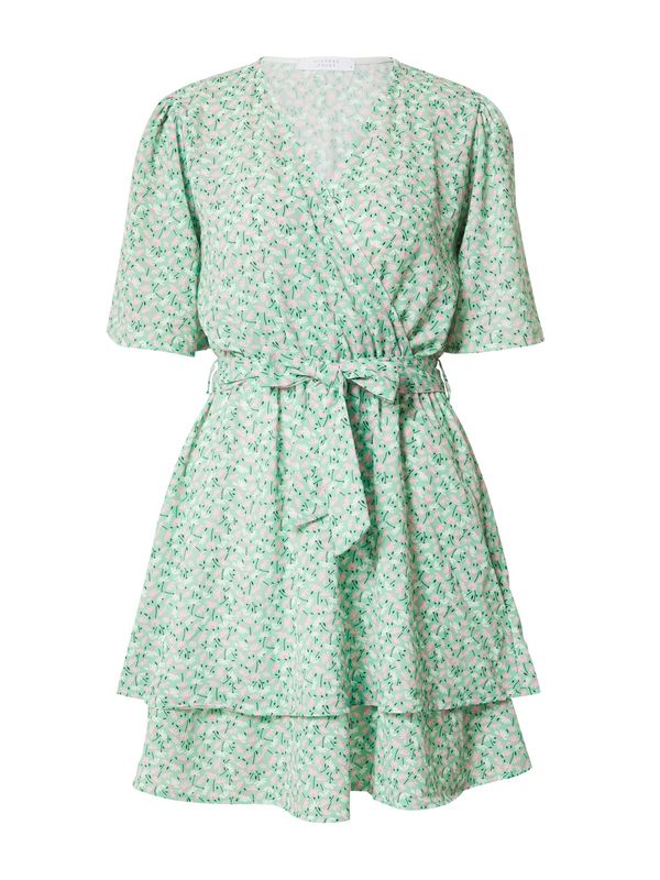 SISTERS POINT SISTERS POINT Haljina 'COVA'  zelena melange / bijela